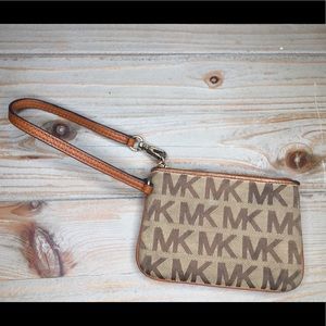 Micheal Kors Monogramed Wristlet